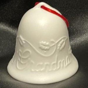 CHRISTMAS COLLECTIBLES GRANDMA BELL ORNAMENT CERAMIC ~ GIBSON GREETINGS INC